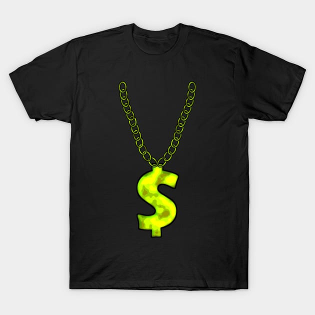 Dollar Chain Symbol Shirt Design Gift T-Shirt by Bohnenkern